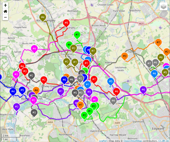 map before More IQ route planning software